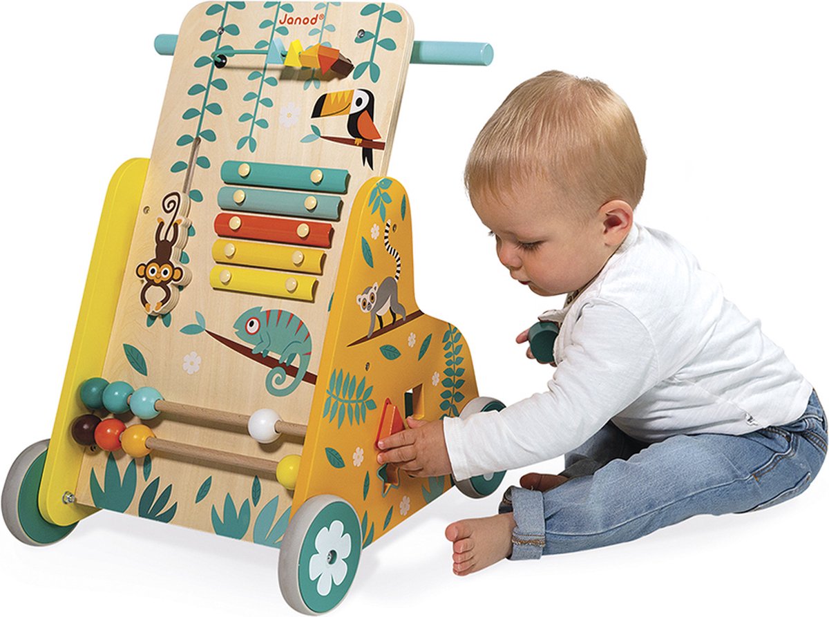 Janod - Tropik - Baby loopwagen met 6 activiteiten — afbeelding 2