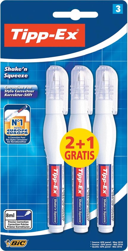 Correctiepen tipp-ex shake 'n squeeze 8 ml - Tipp-Ex