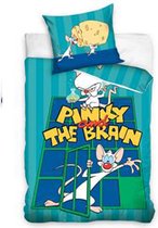 Cartoon Network Pinky And The Brain Dekbedovertrek - 140 X 200 Cm - 70 X 90 Cm - Katoen