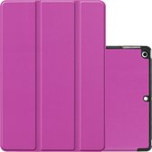 Hoesje Geschikt voor iPad 10.2 2019 Hoesje Case Hard Cover Hoes Book Case - Paars