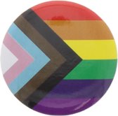 Zac's Alter Ego - 25mm Progress Equality Flag Badge/button - Multicolours