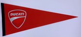 Ducati - Ducati Motorcycles - Ducati motors - Ducati rood - Motoren - Motors - Vaantje - Amerikaans - Italy motors - Italiaanse motoren - Verenigde Staten - Sportvaantje - Wimpel - Vlag - Pennant -  31*72 cm - rood logo