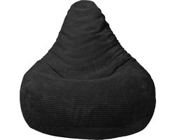 foto van Volwassen Highback Zitzak Stoel Corduroy Stof Indoor Woonkamer Gaming Zitzak Ligstoel met Ergonomisch Ontwerp