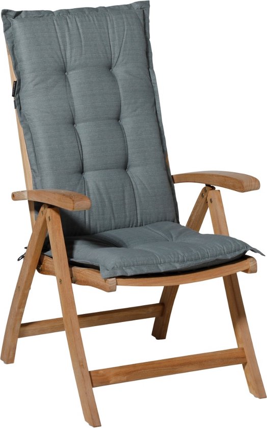 Madison tuinkussen hoog Basic 123x50 cm - grijs