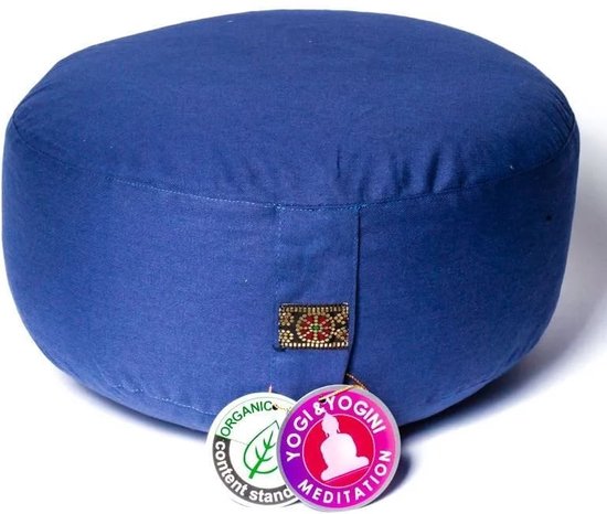 Crescent meditation cushion – Navy Blue