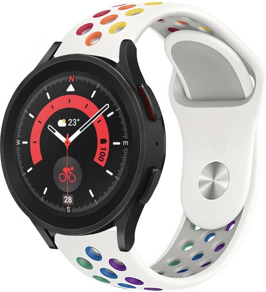 Siliconen Smartwatch bandje Geschikt voor Samsung Galaxy Watch 5 Pro