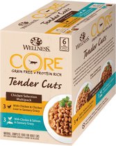 Wellness Core Tender Cuts Chicken Selection - Kattenvoer - Kip 6x85 g
