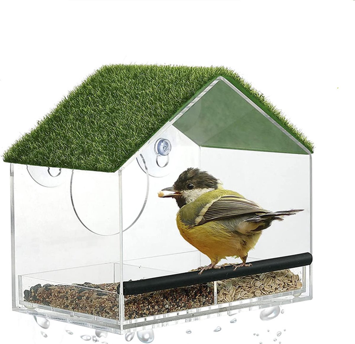 Kerbl Pet Bunny Base-bakset, weerbestendig outdoor konijnenhuis met 2 etages, met hol, 4-weg deur, hooilp, voederdispenser, waterdispenser, als transportbox te gebruiken