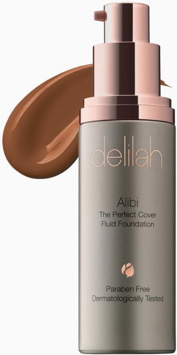 Delilah Face Alibi The Perfect Cover Fluid Foundation Umber