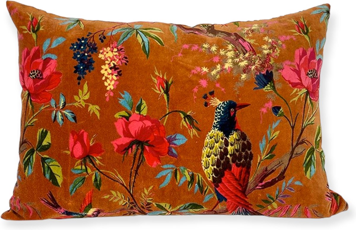 Imbarro Home & Fashion Sierkussen - Paradise - Velours - Terra - 40x60 cm
