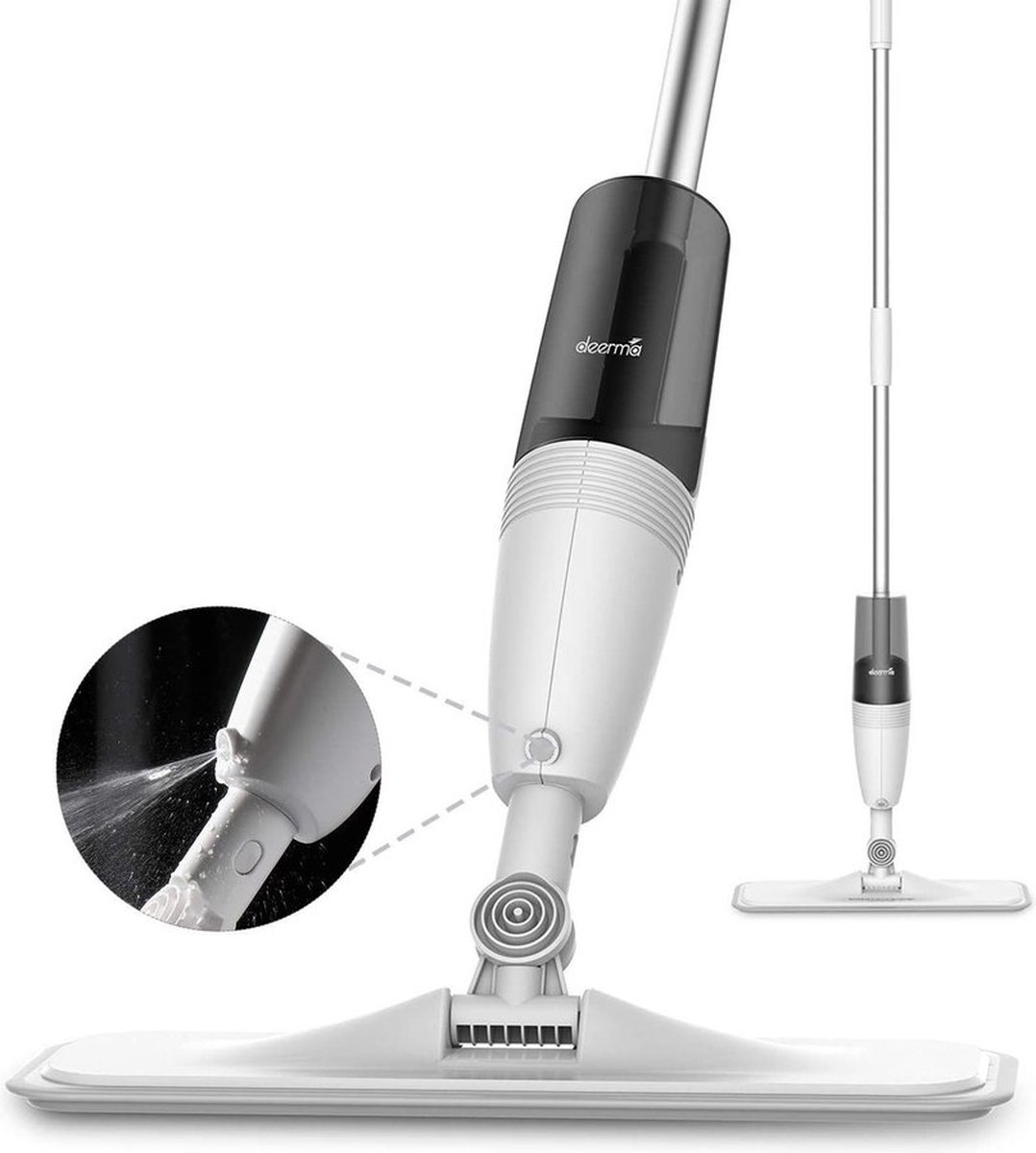 Goedkoopste Xiaomi Deerma Spray Mop Met 350ml Waterspuit 360 Roterende Staaf