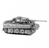 Bouwpakket 3D Puzzel Tiger Tank- metaal