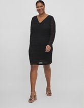 EVOKED VILA VIAVELINE V NECK DRESS - Denní šaty - Birch Pae/modrá
