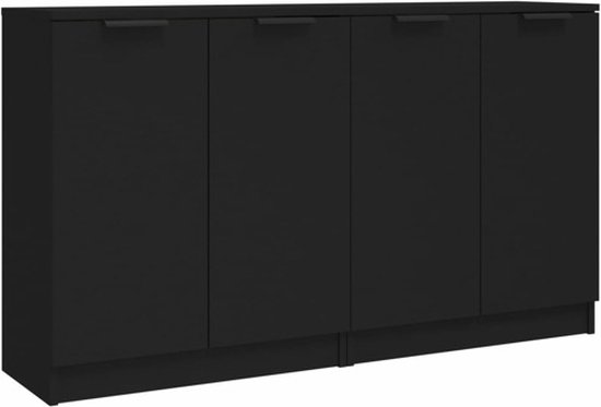 vidaXL Dressoir wit 80x33x70 cm Op hout gebaseerd materiaal