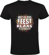 Ce n'est pas la fête tant que Klaas n'a pas été T-shirt homme | chemise | Noir
