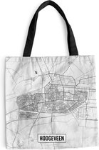 Sac bandoulière - Sac de plage - Shopper City map Hoogeveen - 45x45 cm - Sac en coton
