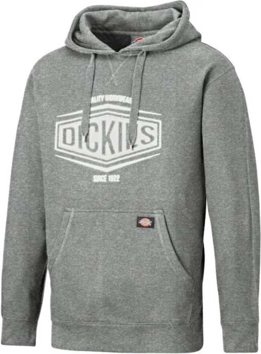 Dickies Rockfield Grey Melange Hooded Sweatshirt Heren