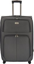 SB Travelbags bagage stoffen koffer 75cm 4 wielen trolley - Grijs