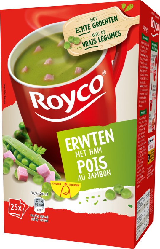 Soupe Minute Royco Pois Jambon 200ml/25