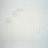 Hydrofiele Washandjes - Simple White - 20 x 17 cm - 3 stuks - 100% Biologisch Katoen