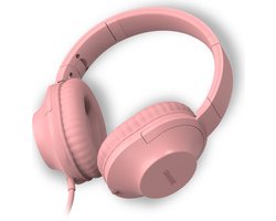 Qware Sound - Koptelefoon Kinderen – Koptelefoon Volwassenen - Koptelefoon Bedraad - Wired - Kabel - Headphone - Roze