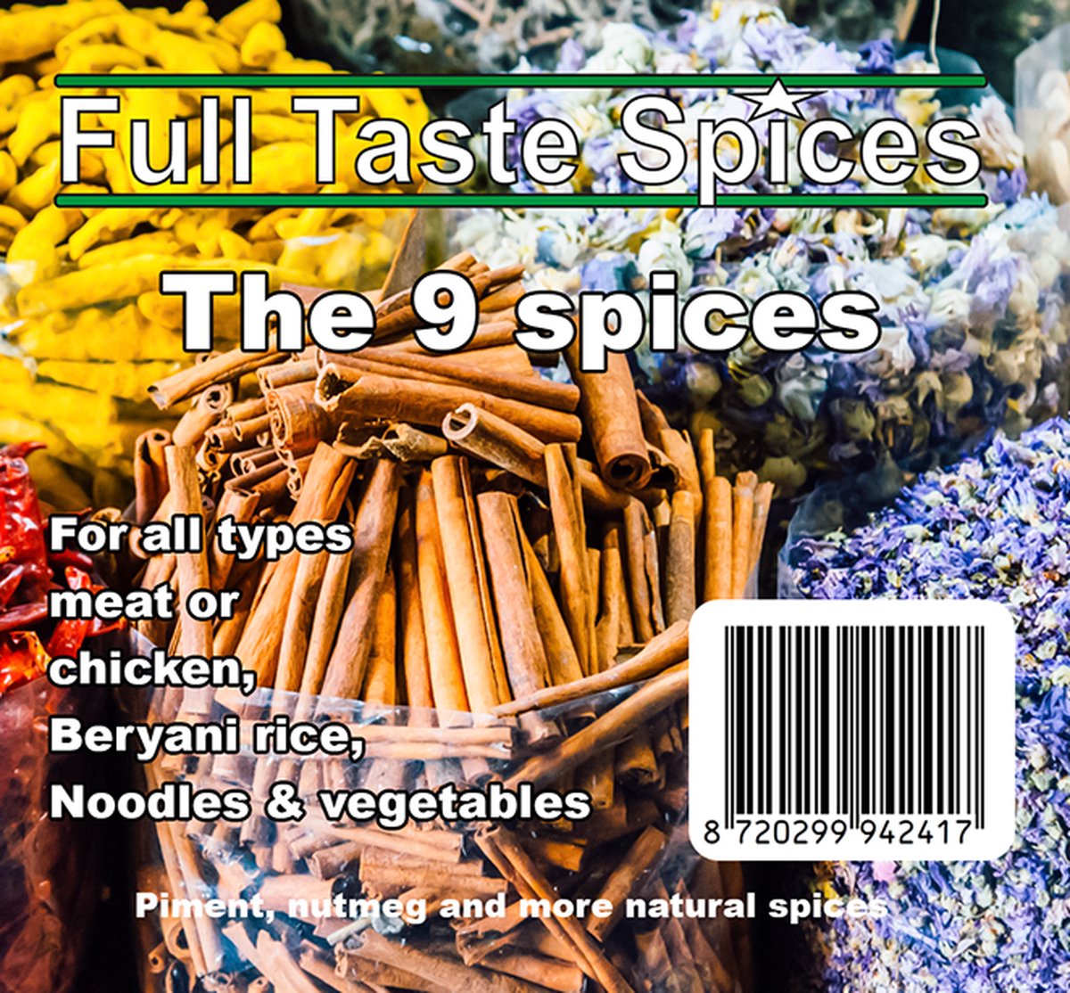 Goedkoopste The 9 Spices kruidenmix (Ras El Hanout marokkaanse kruidenmix) - Geen zout & Versgemalen