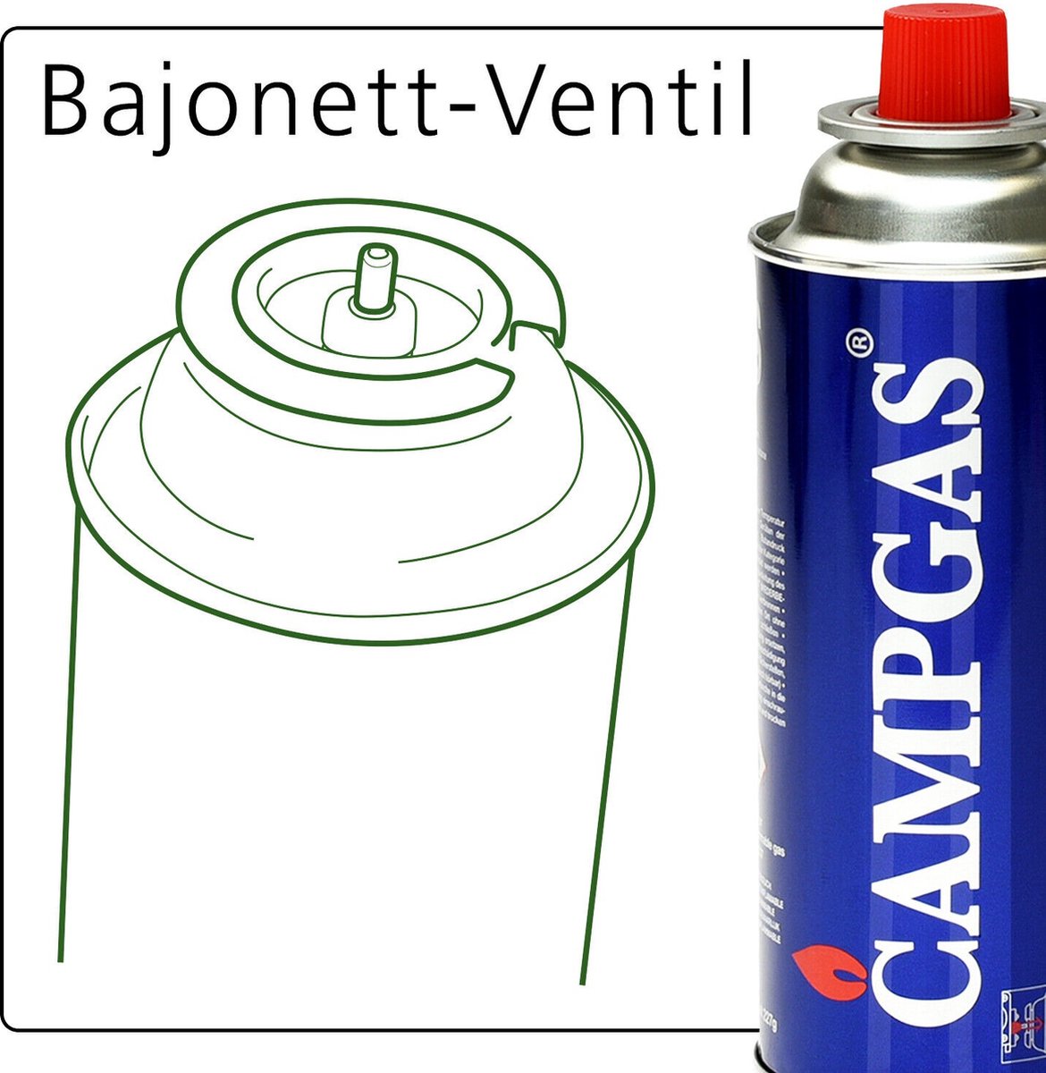 Bergmann Butaangaspatroon, 227 g, type MFS - 1A, voor gasfornuis, gaskachel, gasbrander campingkooktoestel, bunsenbrander, 28 stuks