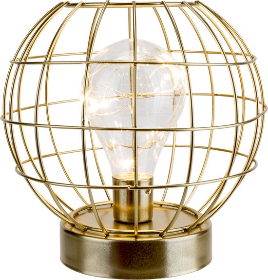 Cosy & Trendy - Lampe à poser - Ronde - Doré - Lampe | bol.com