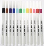 Marqueurs YUNICS ® - Feutres Fineliner - 12 pièces - Marqueurs pour Adultes - Marqueurs pour Enfants