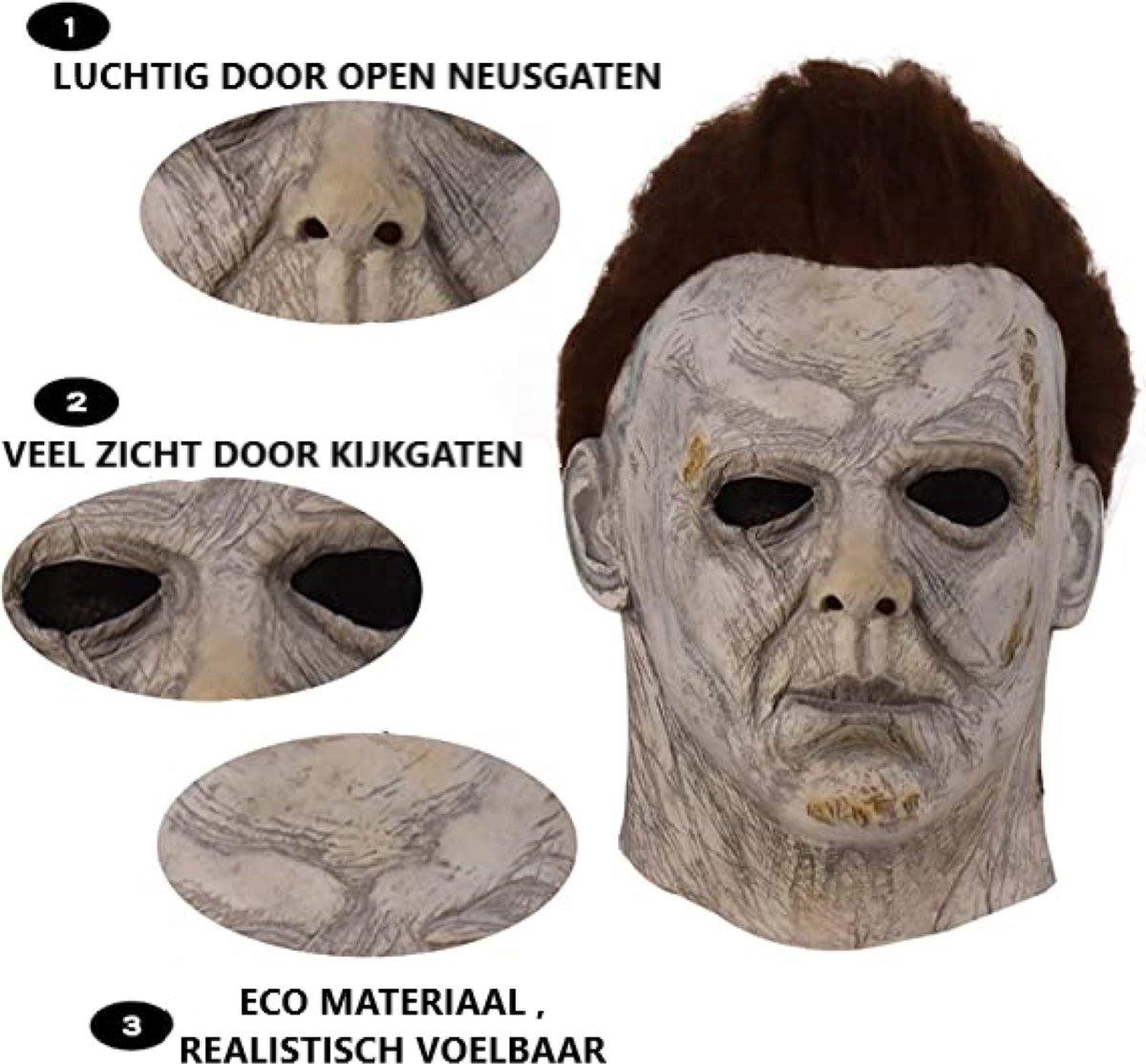 Michael Myers Masker - Led Masker Halloween - Halloween Masker Volwassenen  en Kind -... | bol.com