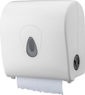 Handdoekdispenser, papieren handdoekjes dispenser, papieren handdoek houder - PQSACDK, Mini, kunststof, wit