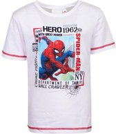 Spiderman wit t-shirt "Friendly Hero" | maat 98