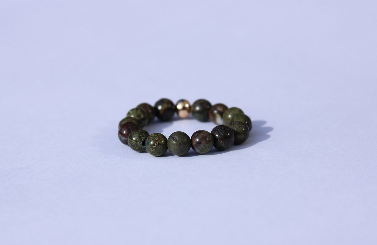 Bixorp Gems Edelsteen Ring van Unakiet - 4mm Kralen Ring - Cadeau voor haar