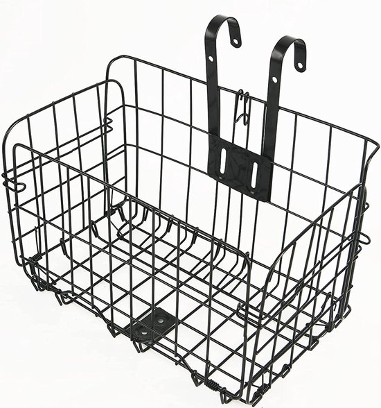Fietsmand metaal met locksysteem | Zwart | 31411