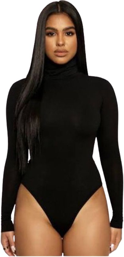 Body / Body Premium Femme Thermo | Stretch avec col fermé | Zwart - M