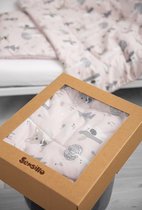 Sensillo Baby Dekbed en Kussen - Cadeau Set - Katoen - Roze
