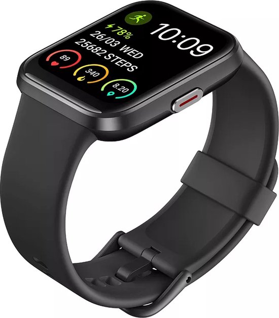 Maoo Maximize Smartwatch - Volledige Belfunctie - Hartslagmeter - Stappenteller - Multisport - Geschikt voor Android en iOS - Valentijn Cadeautje - Zwart
