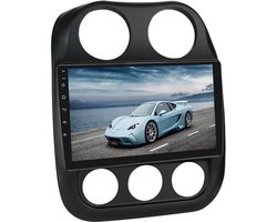 Navigatiesysteem auto met scherm - autoradio geschikt voor CarPlay en Android auto - bluetooth radio - geschikt voor Jeep Compass 2010-2016
