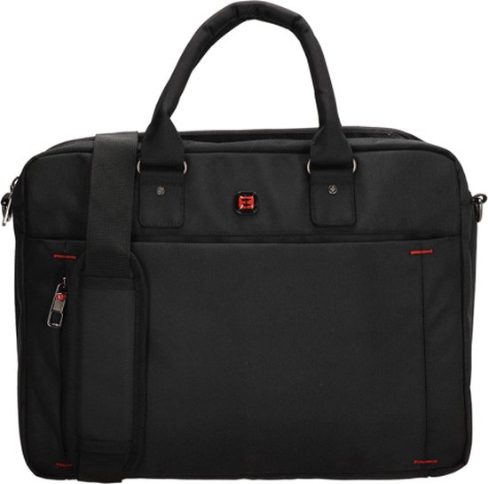 Enrico Benetti Laptop Bag / Work Bag / Briefcase - Cornell - 15 pouces - Polyester - Zwart