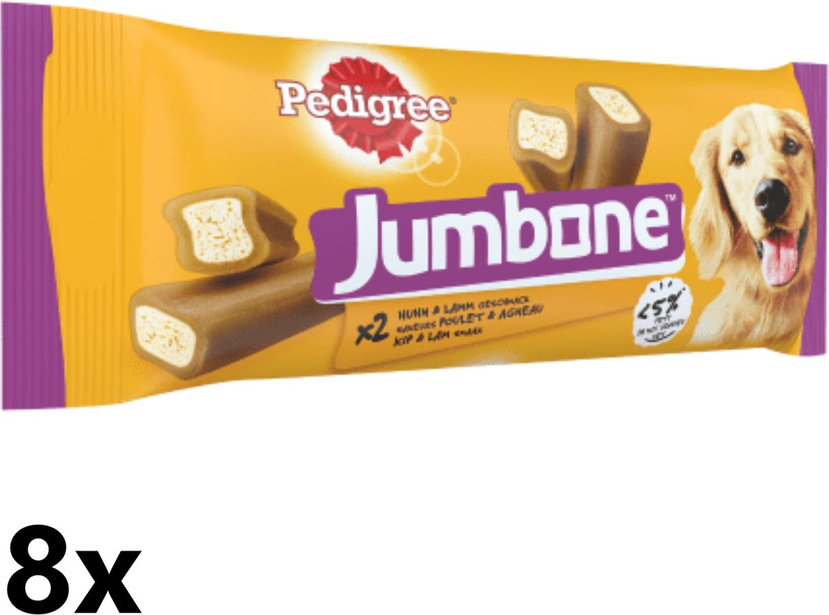 Pedigree - Jumbone - Medium Kip & Lam - 8x200g - Hondensnack