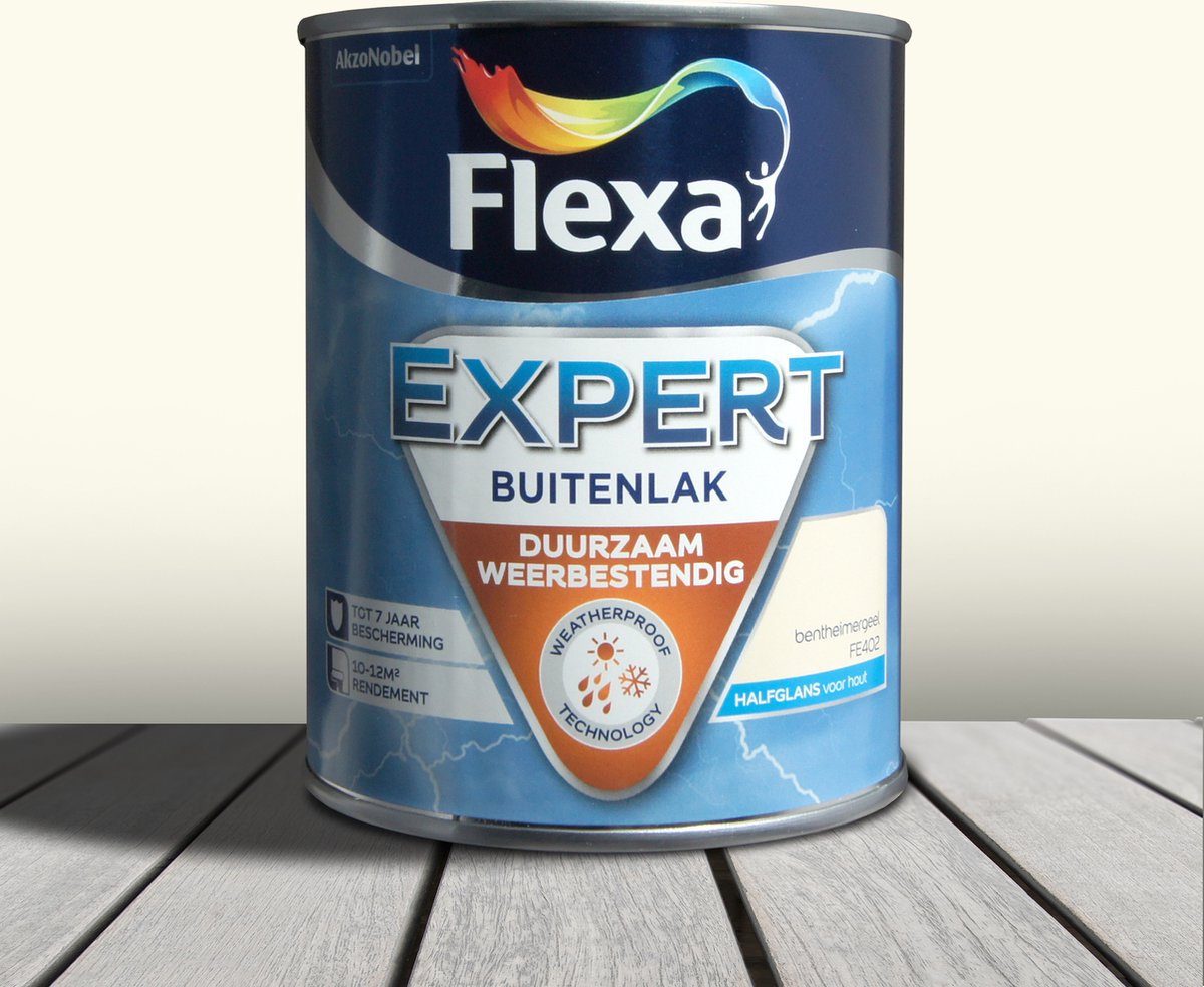 Flexa Expert buitenlak dekkend bentheimer geel 750ml halfglans