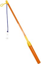Lanterne bâton orange/jaune avec lumière 39 cm - marche Sint Maarten