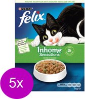 5x Felix Sensations Droog Inhome - Kattenvoer - 1kg