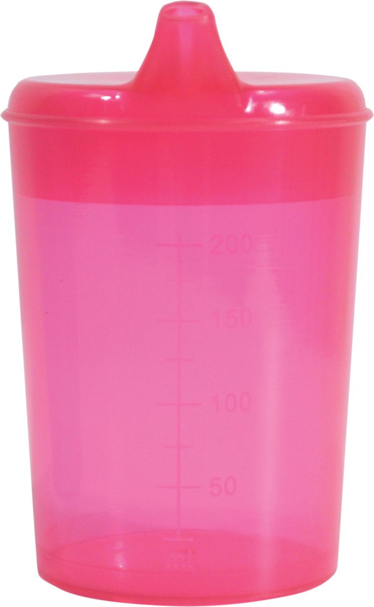 Aidapt drinkbeker 2 hulpstukken, roze