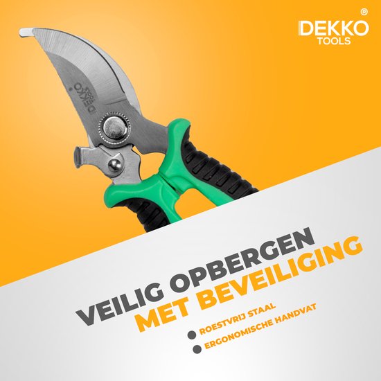 Professionele - Snoeischaar - Blackgreen - Ergonomische - Geschikt voor 5-22 mm takken - Duurzaam
