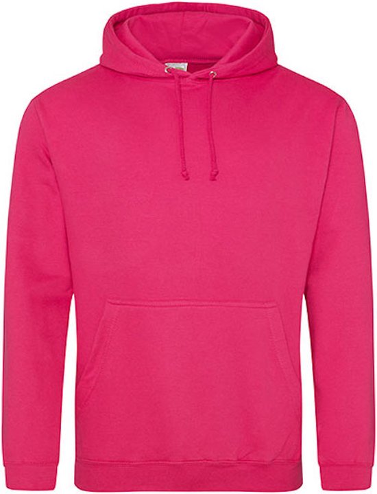 AWDis Just Hoods / Hot Pink College Hoodie size L