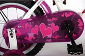 Vélo pour enfants Volare Heart Cruiser - Filles - 12 pouces - Blanc Violet