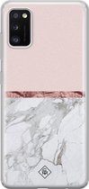 Casimoda® hoesje - Geschikt voor Samsung A41 - Rose All Day - Backcover - Siliconen/TPU - Roze