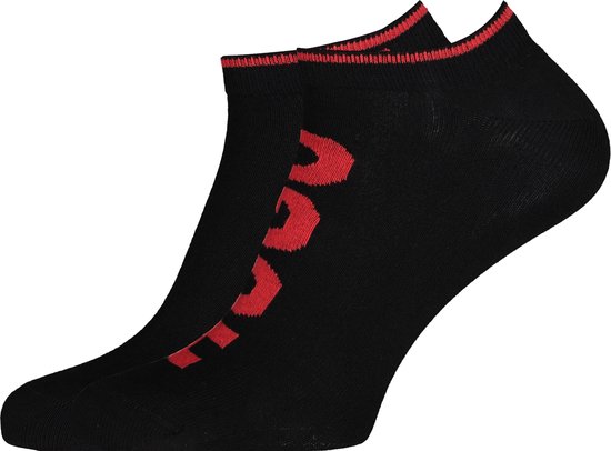 Chaussettes à logo HUGO (lot de 2) - socquettes pour hommes - noir - Taille : 43-46