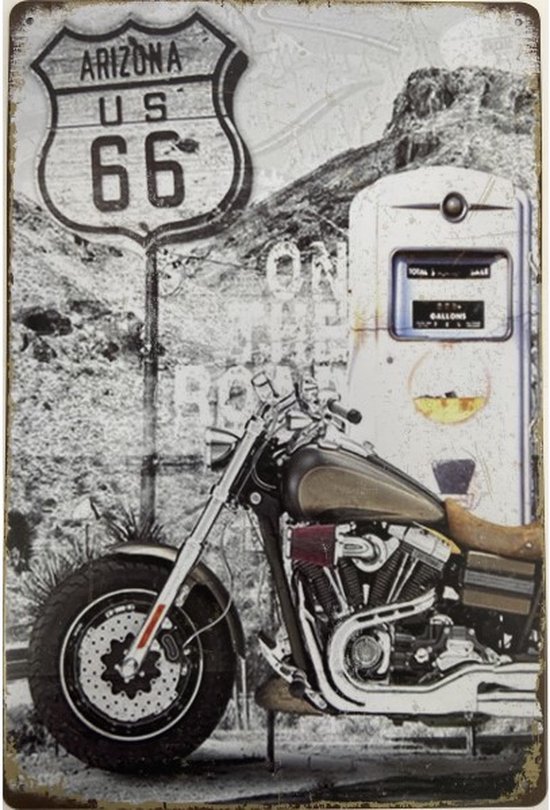 Wandbord - Arizona US Route 66